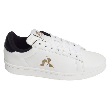 LCS COURT CLEAN PREMIUM Blanc Noir, Sneakers basses Le Coq Sportif