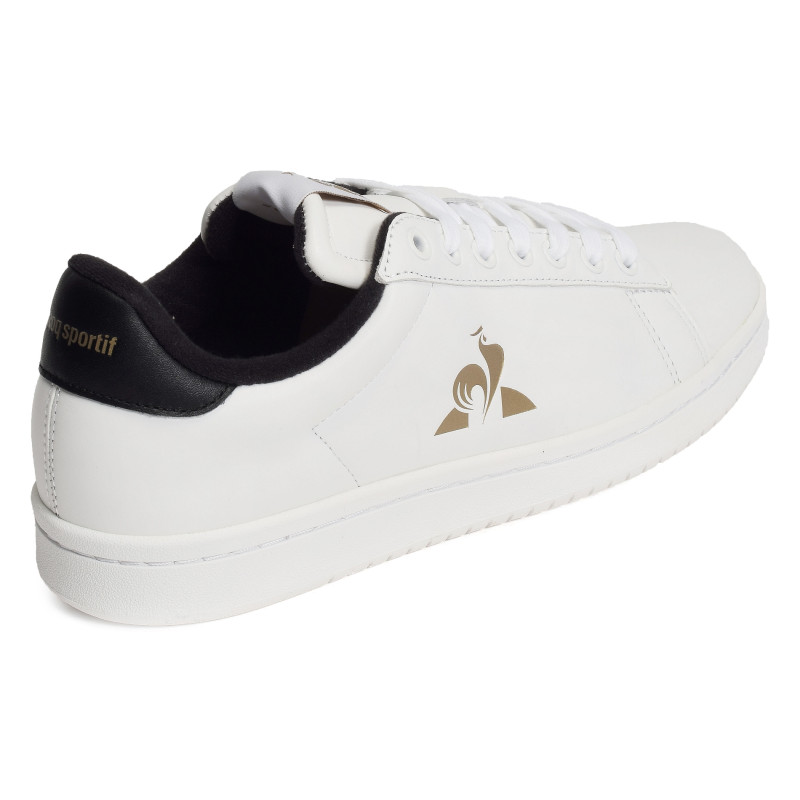 LCS COURT CLEAN PREMIUM Blanc Noir, Sneakers basses Le Coq Sportif