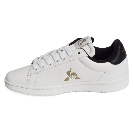 LCS COURT CLEAN PREMIUM Blanc Noir, Sneakers basses Le Coq Sportif