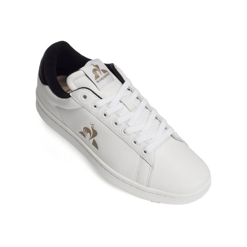 LCS COURT CLEAN PREMIUM Blanc Noir, Sneakers basses Le Coq Sportif