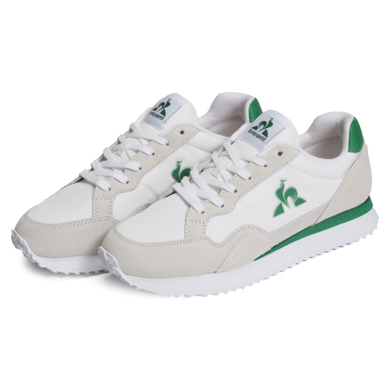 JET STAR Blanc Vert, Baskets running Le Coq Sportif