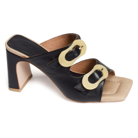 PALKE 24055 Noir, Mules Angel Alarcón