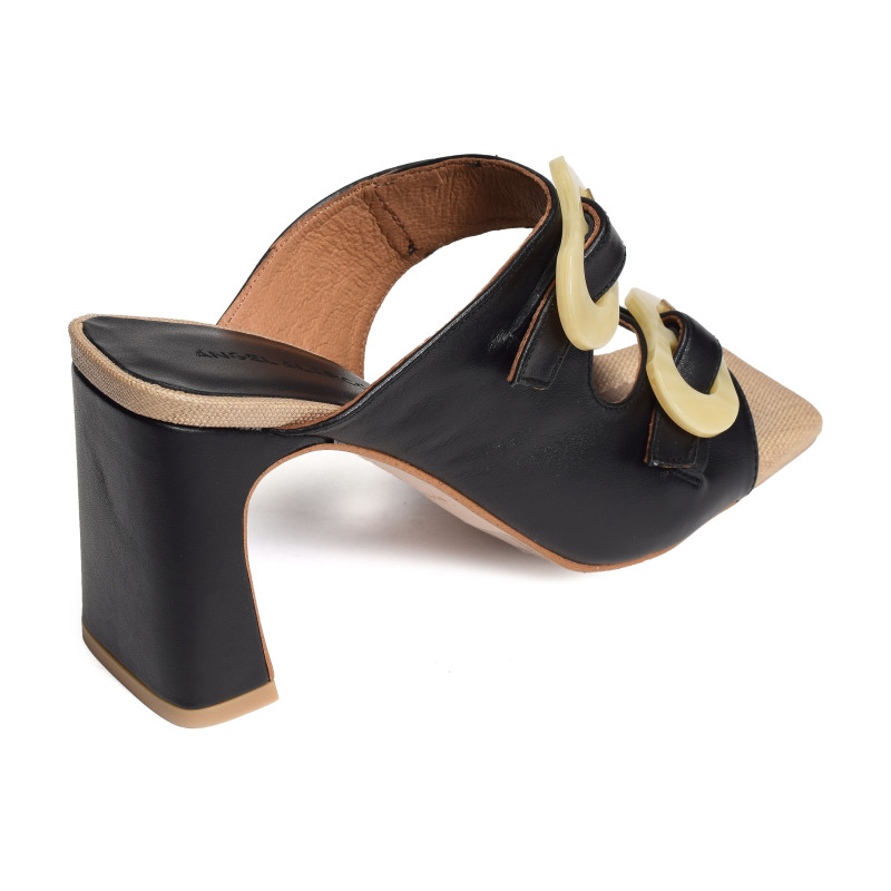 PALKE 24055 Noir, Mules Angel Alarcón