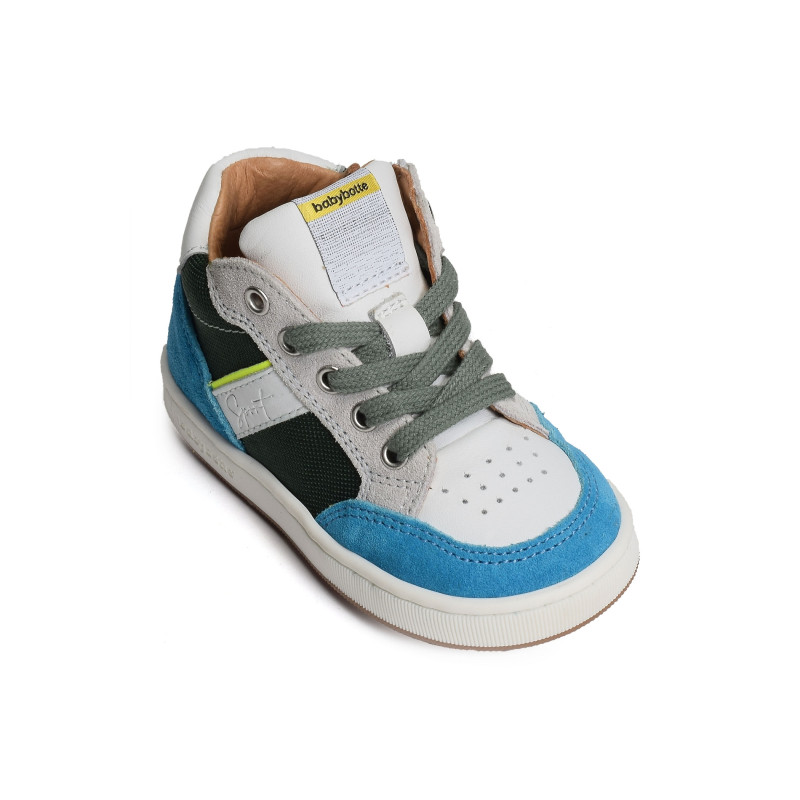 FRISBEE Blanc Multicolore, Chaussures à Lacets Babybotte