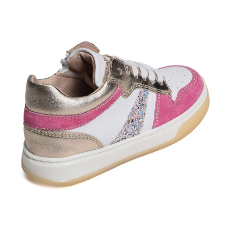 ATLANTA Blanc Rose, Chaussures à Lacets Babybotte