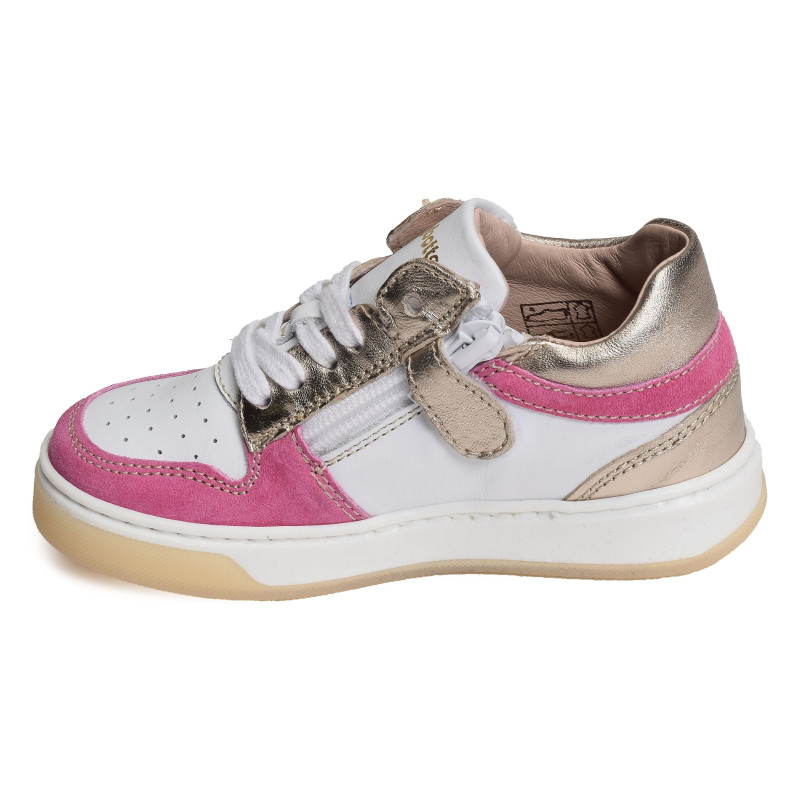 ATLANTA Blanc Rose, Chaussures à Lacets Babybotte