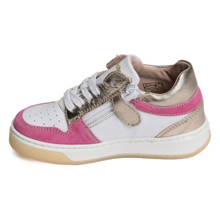 ATLANTA Blanc Rose, Chaussures à Lacets Babybotte