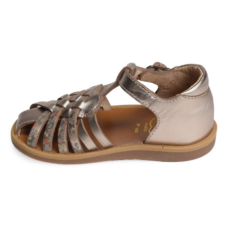 POPPY LOVE Bronze, Sandales plates & Nu-Pieds Pom d'Api