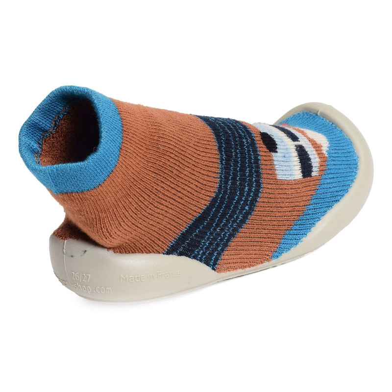 VANLIFE Marron Bleu, Chaussons Chaussettes Collégien