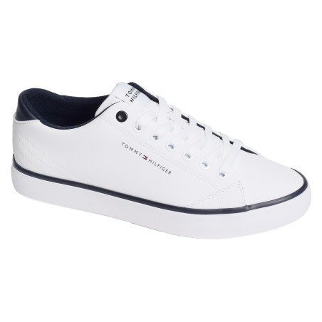 TH HI VULC CORE LOW LEATHER 5041 Blanc, Sneakers basses Tommy Hilfiger