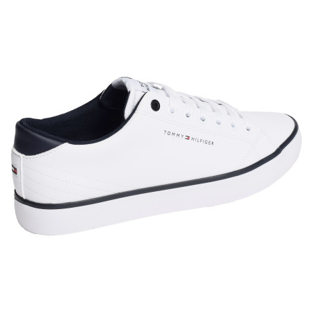 TH HI VULC CORE LOW LEATHER 5041 Blanc, Sneakers basses Tommy Hilfiger