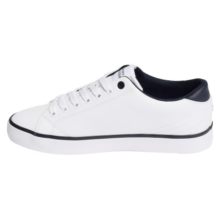 TH HI VULC CORE LOW LEATHER 5041 Blanc, Sneakers basses Tommy Hilfiger