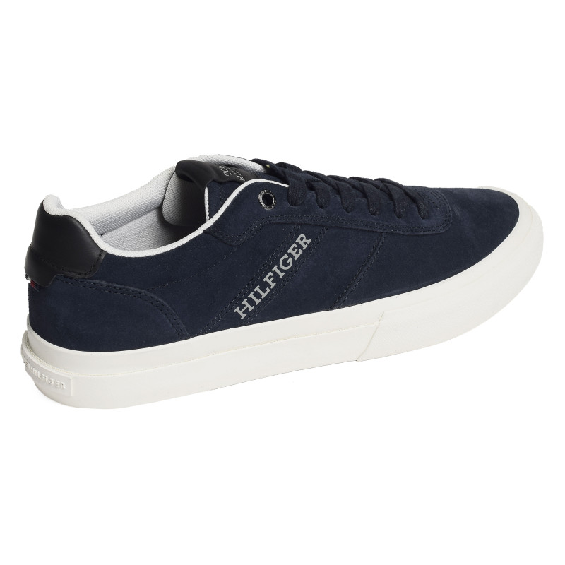 TH HI VULC LOW STREET SUEDE 5112 Marine, Sneakers basses Tommy Hilfiger