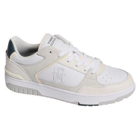 TH BASKET STREET BLOCK 5117 Blanc, Sneakers basses Tommy Hilfiger