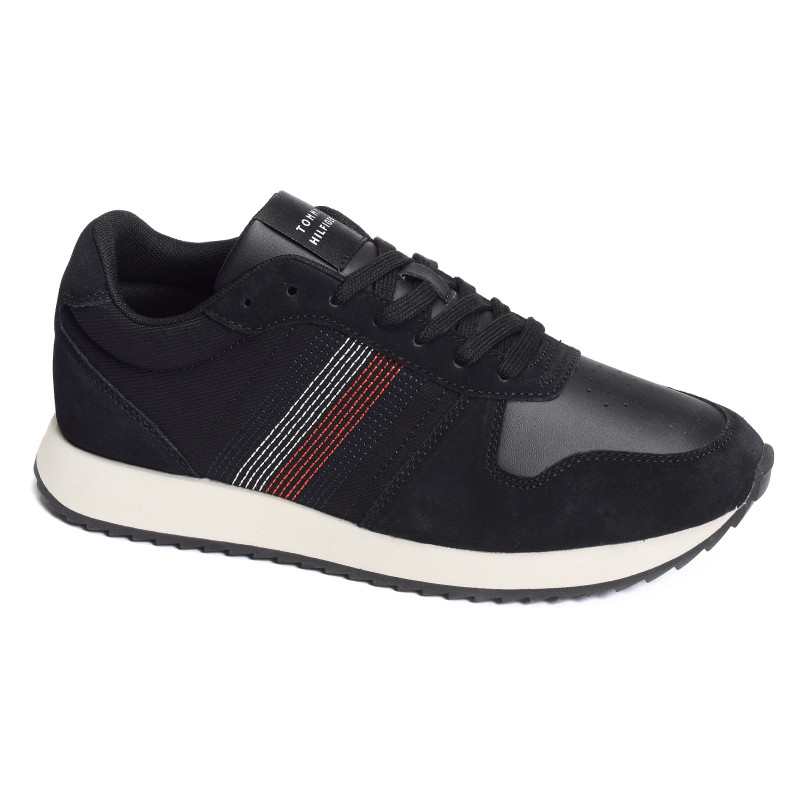 RUNNER EVO MIX STITCH 5122 Noir, Baskets running Tommy Hilfiger