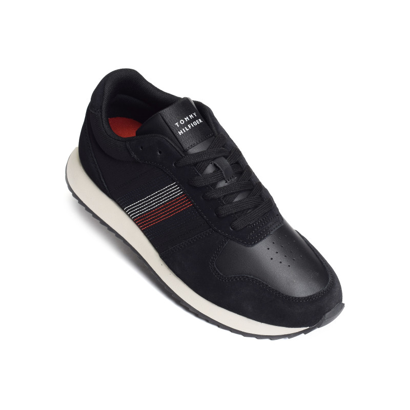 RUNNER EVO MIX STITCH 5122 Noir, Baskets running Tommy Hilfiger