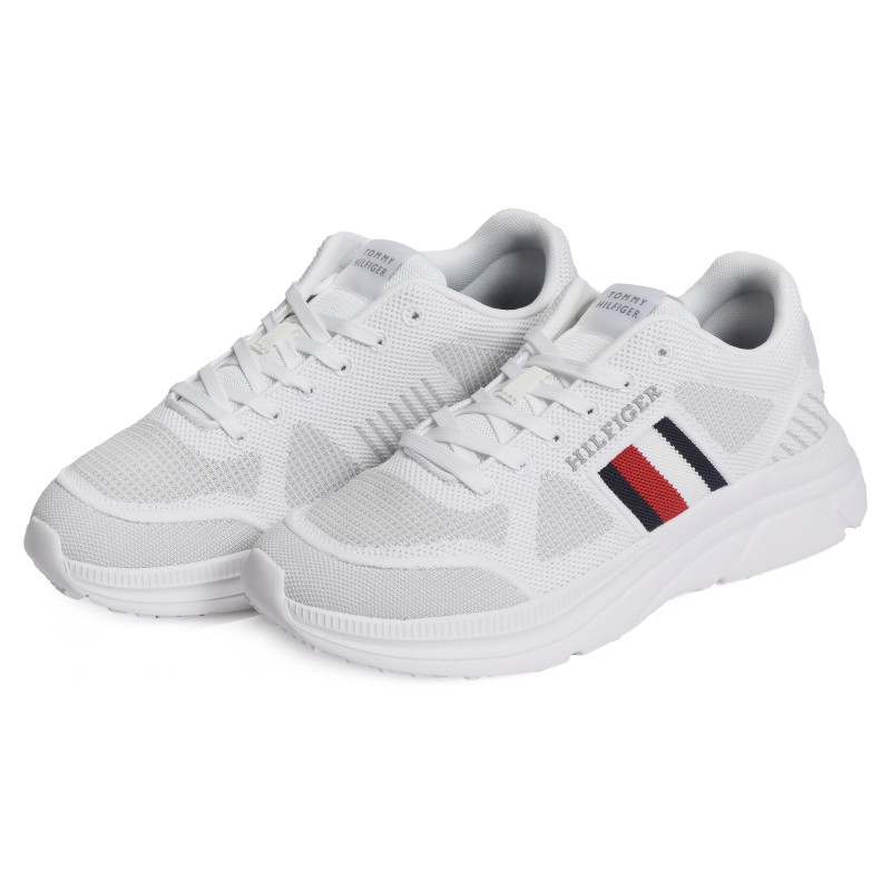 MODERN RUNNER KNIT EVO ESS 5245 Blanc, Baskets running Tommy Hilfiger