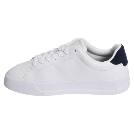 TH COURT LEATHER DETAIL ESS 5367 Blanc Marine, Sneakers basses Tommy Hilfiger