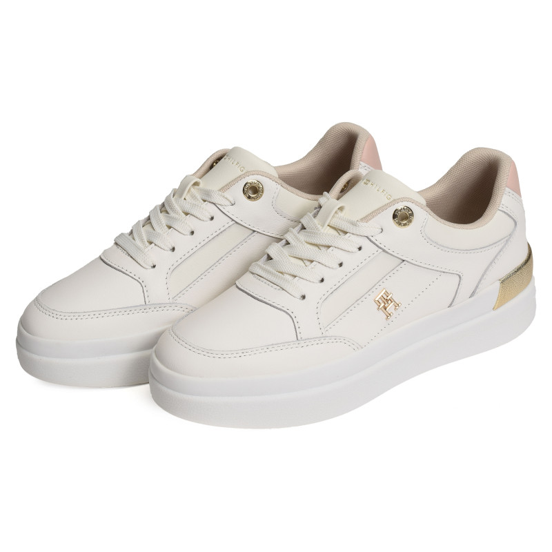 LUX HARDWARE COURT SNEAKER 7997 Ecru, Sneakers basses Tommy Hilfiger