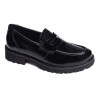 D8602 Verni Noir, Mocassins Remonte