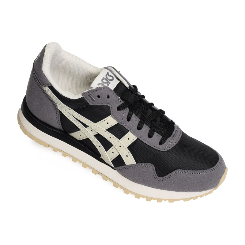 TIGER RUNNER Noir Gris, Baskets running Asics