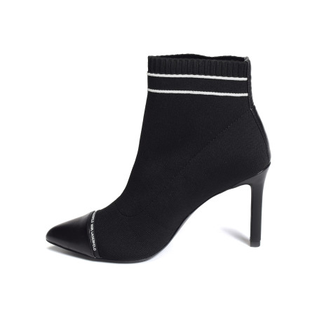 PANDARA MID KNIT Noir, Bottines Karl Lagerfeld