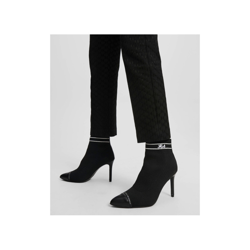 PANDARA MID KNIT Noir, Bottines Karl Lagerfeld