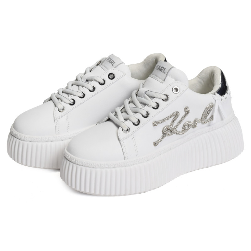 KREEPER LO SIGNIA Blanc, Sneakers basses Karl Lagerfeld