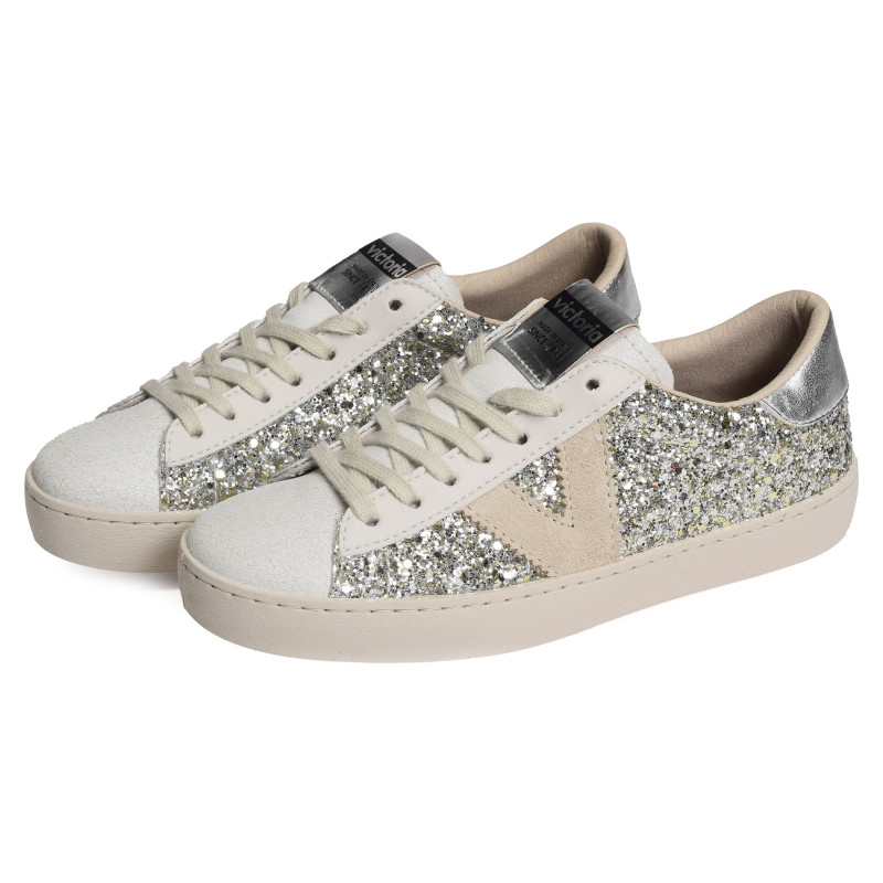 1126196 Argent, Sneakers basses Victoria