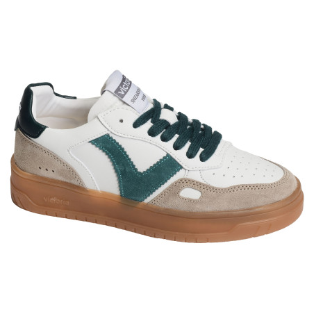 1257125 Blanc Vert, Sneakers basses Victoria