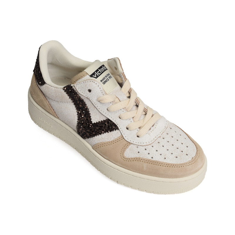 1258258 Beige Bronze, Sneakers basses Victoria