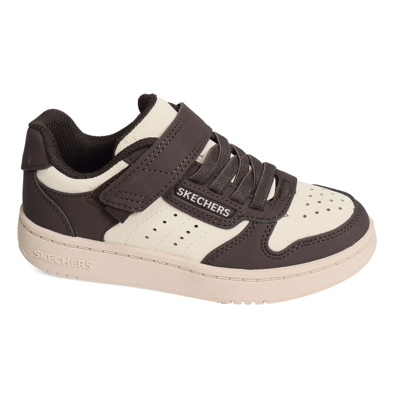 QUICK STREET Marron Blanc, Sneakers basses Skechers