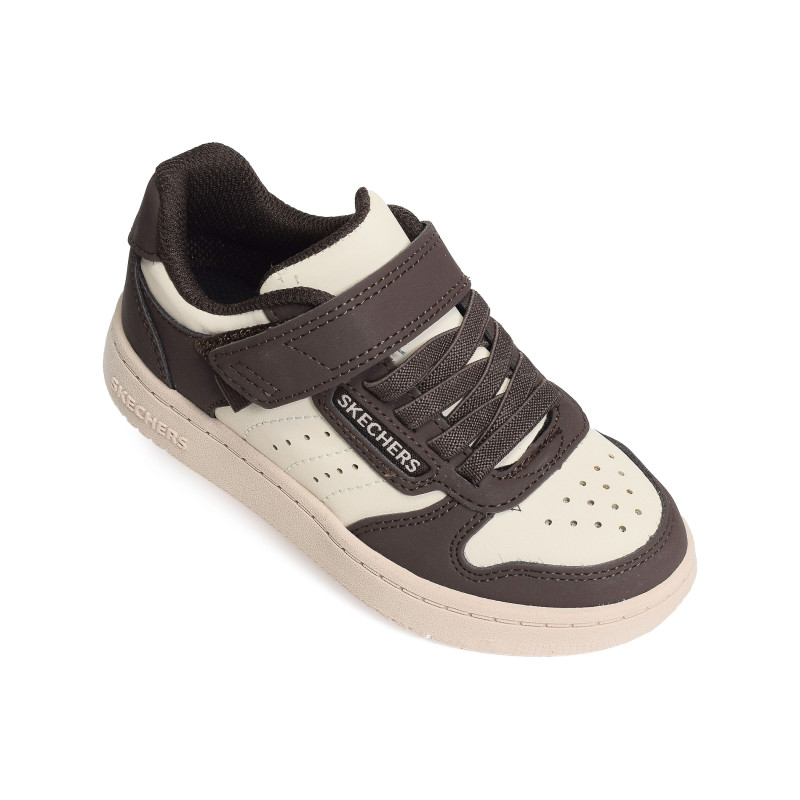 QUICK STREET Marron Blanc, Sneakers basses Skechers