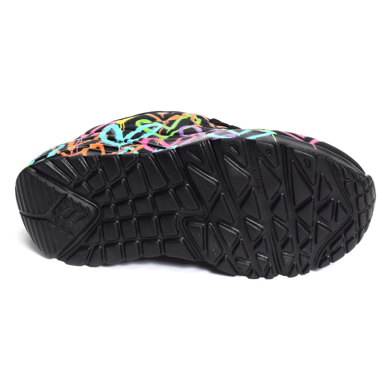 UNO LITE SPREAD THE LOVE Noir, Sneakers basses Skechers