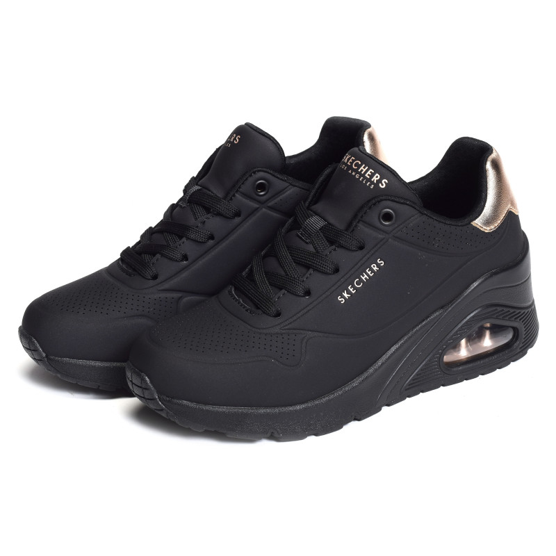 UNO WEDGE HI STEPS Noir, Baskets running Skechers