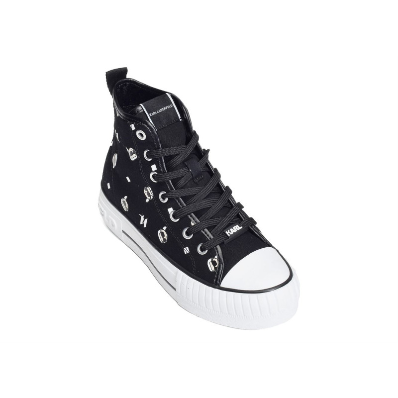 KAMPUS MAX MULTIKONIC Noir Noir, Baskets montantes Karl Lagerfeld