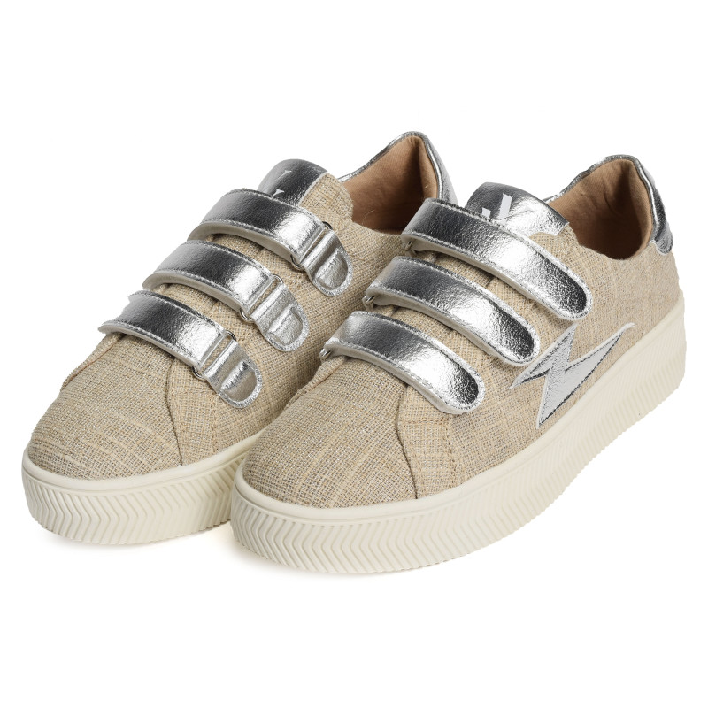 WISSEM Beige Argent, Sneakers basses Vanessa Wu