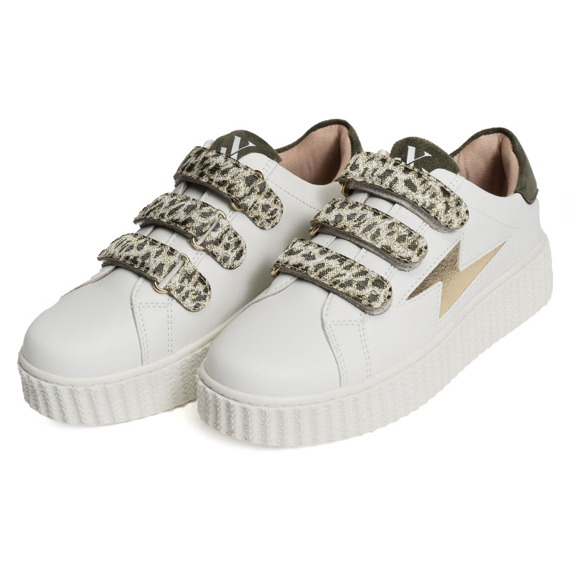 LYANNA Blanc Kaki, Sneakers basses Vanessa Wu