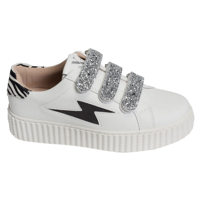 ANGELA Blanc Argent, Sneakers basses Vanessa Wu