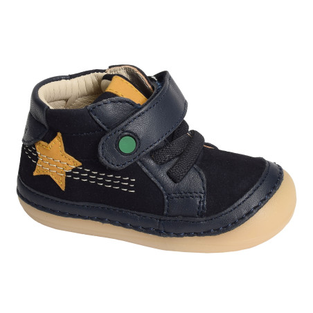 SOKISTIC BOY Marine, Chaussures à Scratch Kickers