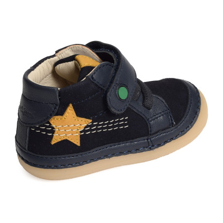 SOKISTIC BOY Marine, Chaussures à Scratch Kickers