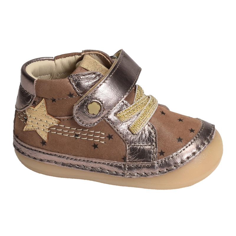 SOKISTIC GIRL Taupe, Chaussures à Scratch Kickers