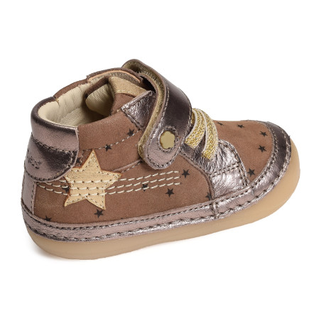 SOKISTIC GIRL Taupe, Chaussures à Scratch Kickers