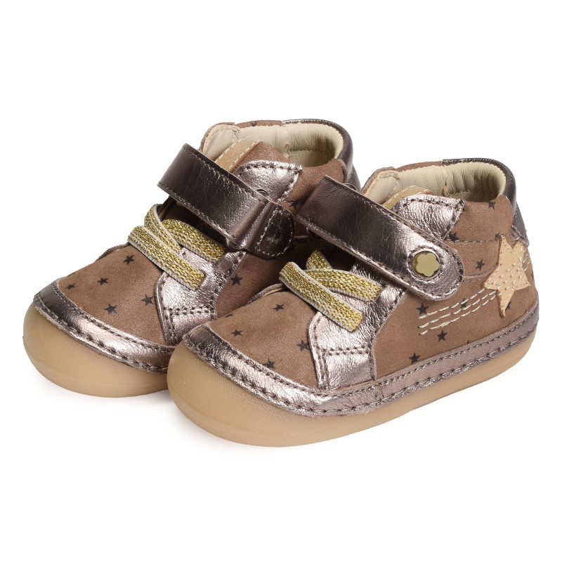 SOKISTIC GIRL Taupe, Chaussures à Scratch Kickers