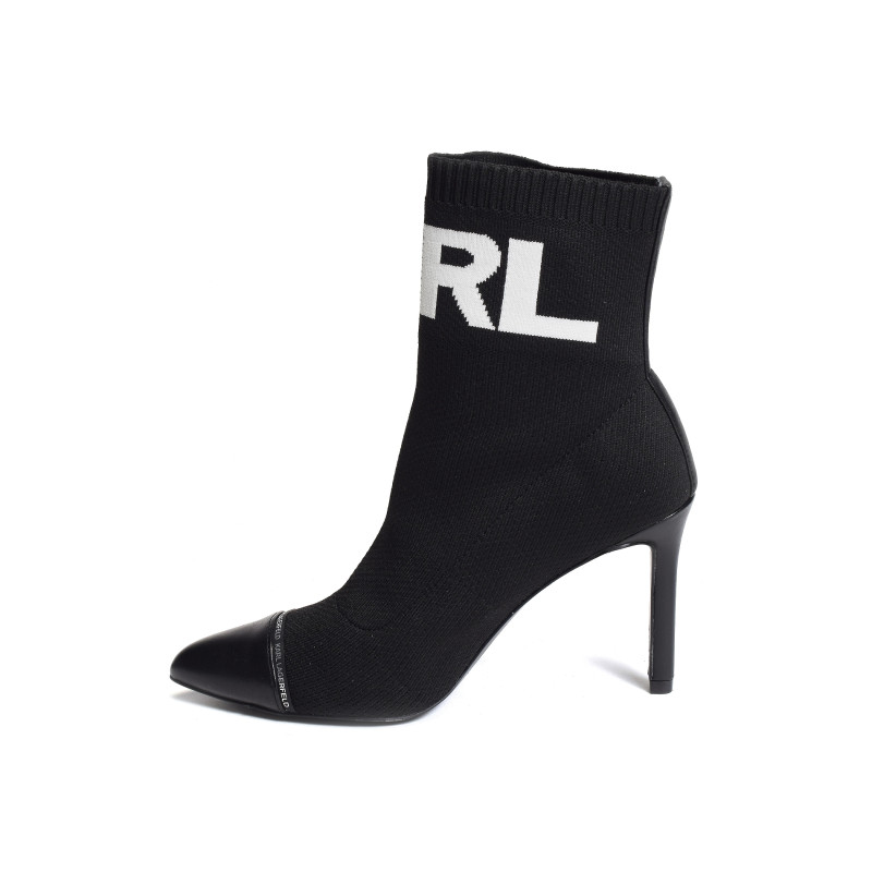 PANDARA HI KNIT Noir, Bottines Karl Lagerfeld