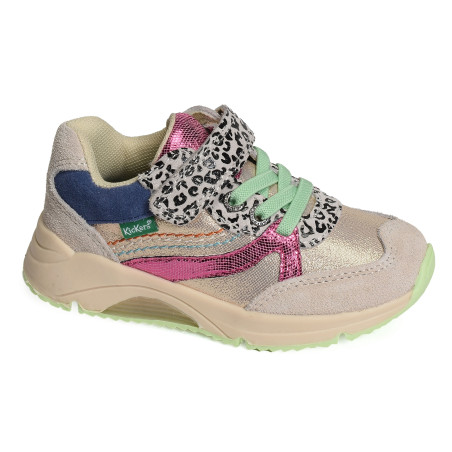 RUNRUN GIRL Multicolore, Baskets running Kickers