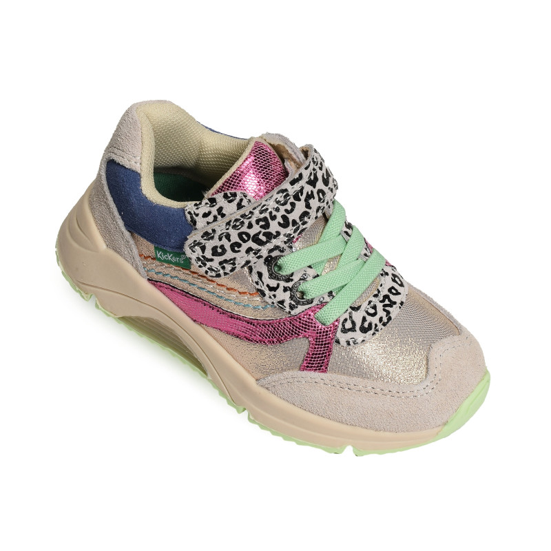 RUNRUN GIRL Multicolore, Baskets running Kickers