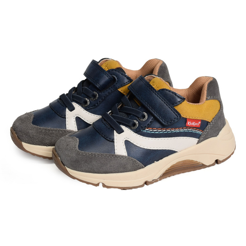 RUNRUN BOY Marine Gris, Baskets running Kickers