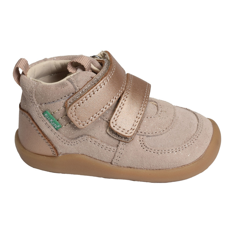 KICKFRESHO GIRL Beige, Chaussures à Scratch Kickers