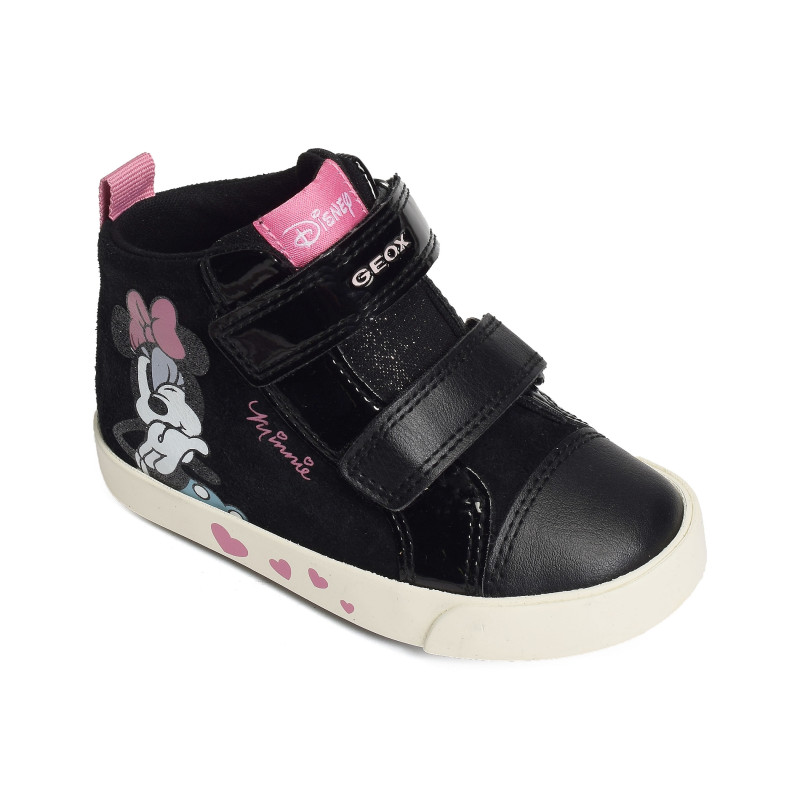 B KILWI GB Noir, Chaussures à Scratch Geox